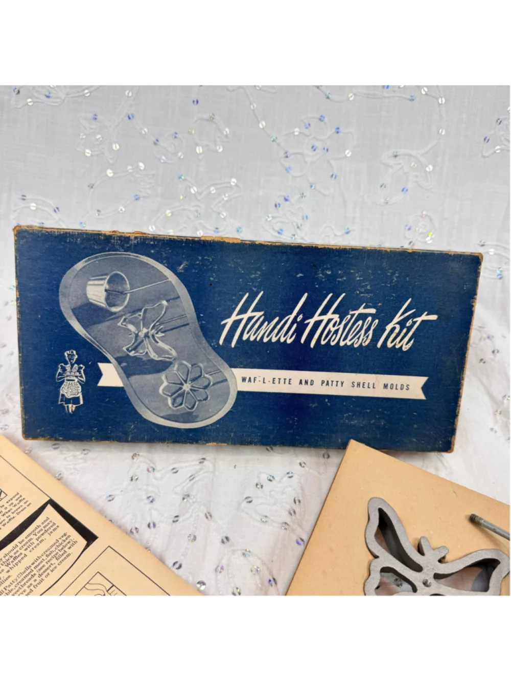 Vintage 1950s Handi Hostess Kit | Bonley Waf-L-Ette & Patty Shell Molds | Comple